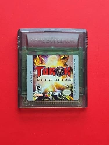 Turok: Rage Wars Game Boy Color Nintendo GBC Shooter Side Scroll Authentic