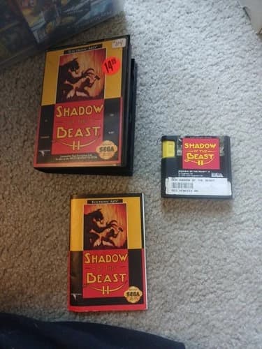 Sega GENESIS SHADOW OF THE BEAST II 2 Authentic Complete CIB Tested Works