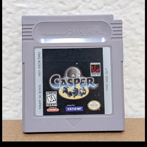 Casper Nintendo Game Boy Cartridge