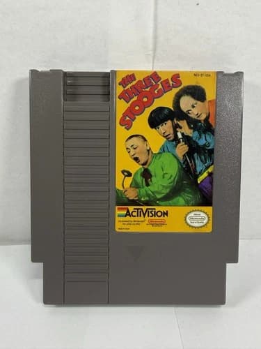 The Three Stooges (Nintendo NES, 1989) AUTHENTIC Cartridge Only TESTED!