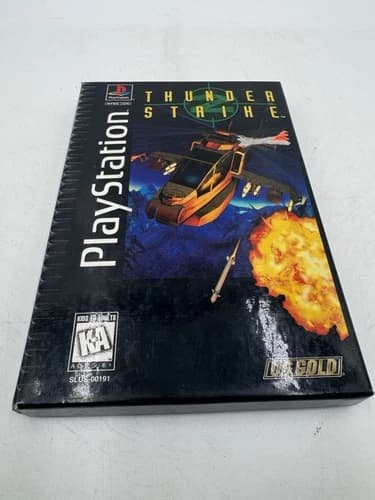 Thunderstrike 2 (Sony PlayStation 1, 1995) Longbox CIB W/ Registration Card