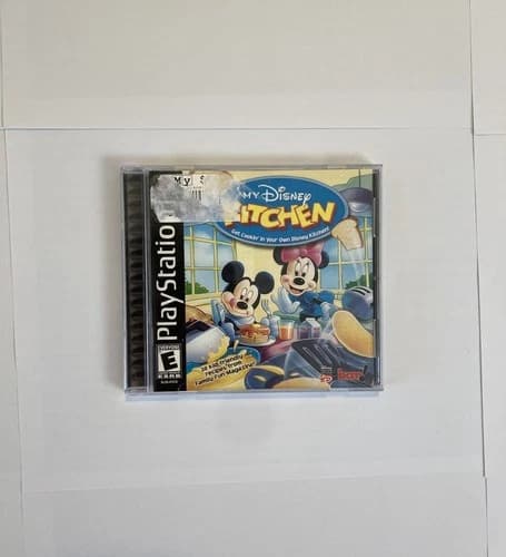 My Disney Kitchen CIB Sony PlayStation 1 PS1 2002 Black Label Complete Mickey