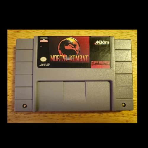 Nintendo Mortal Kombat Mortal Kombat Series SNES Game Cartridge NTSC-U/C