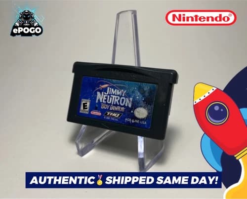 Jimmy Neutron: Boy Genius (Game Boy Advance GBA DS Lite) Nintendo AUTHENTIC 🚀