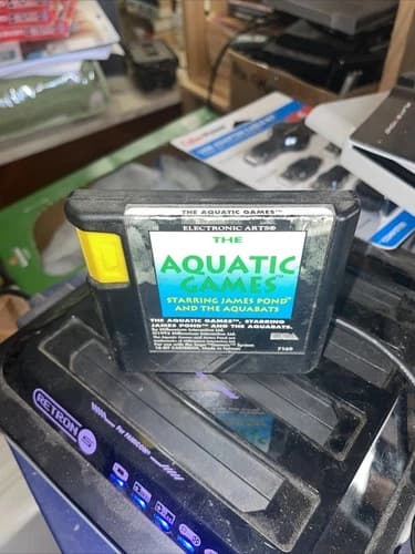 The Aquatic Games Starring James Pond And The Aquabats Sega Genesis Tested Cart
