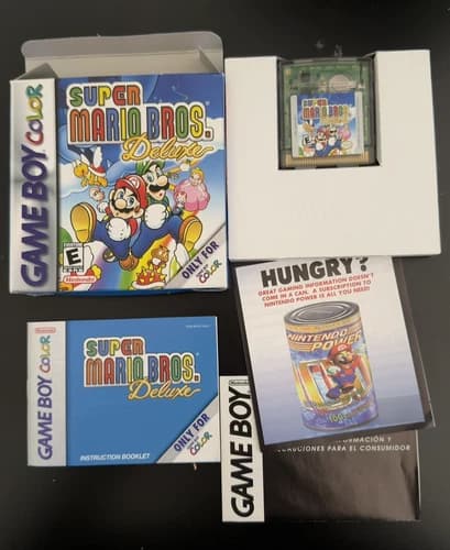 Nintendo Game Boy Color Super Mario Bros. Deluxe Complete In Box CIB