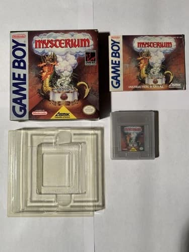 Mysterium (Nintendo Game Boy, 1991) CIB – Box, Manual, Insert – Very Good
