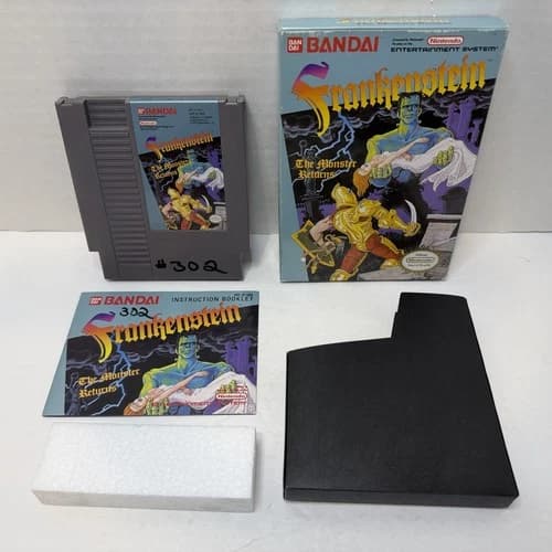 Frankenstein The Monster Returns Nintendo NES Complete CIB Rare! Tested!
