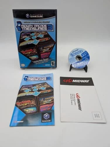 Midway Arcade Treasures 3 (Nintendo GameCube, 2005) Complete With Registration