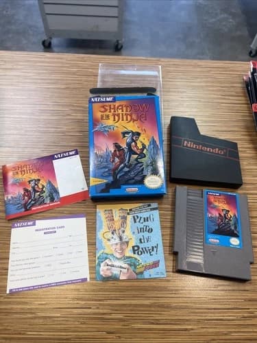 Ultra Rare Shadow of the Ninja By Natsume For Nintendo NES Tested CIB