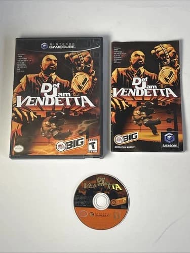 Def Jam Vendetta (Nintendo GameCube, 2003) Complete CIB Black Label