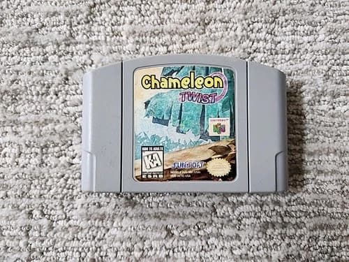 Chameleon Twist Nintendo 64 N64 Authentic Game Cartridge Tested 1997