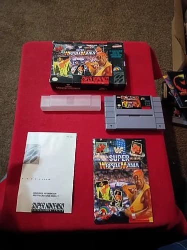 WWF Super Wrestlemania for Super Nintendo SNES CIB Complete w/ Box Manual
