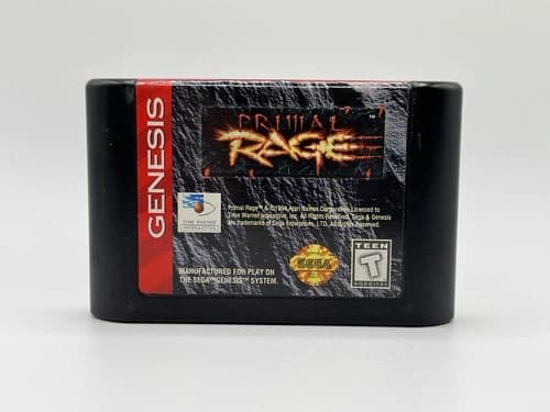 Primal Rage (Sega Genesis, 1995) Cartridge Only - Tested