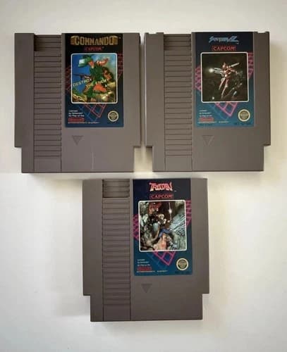 Commando, Section Z, Trojan (Nintendo, Capcom, NES) TESTED