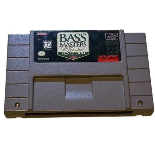 Bass Masters Classic Pro Edition Super Nintendo SNES 1992 Cartridge Only Tested