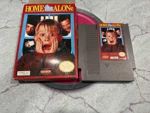 Home Alone With Box and Manual Nintendo NES Video Game