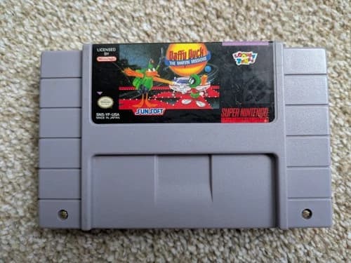 Daffy Duck: The Marvin Missions SNES *Tested* Works - Authentic Cartridge Only