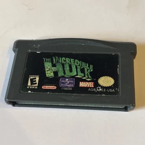 The Incredible Hulk (Nintendo Game Boy Advance GBA) Authentic & Tested