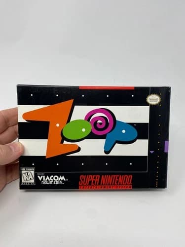 Zoop (Super Nintendo SNES, 1995) Game Box Manual CIB Complete Authentic