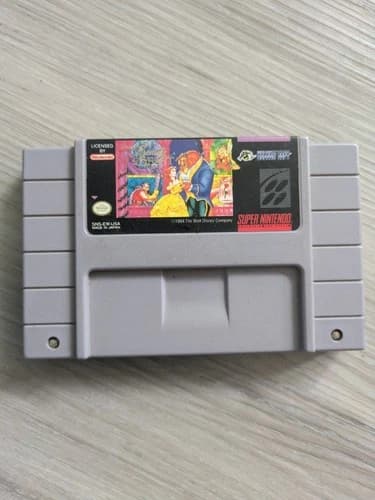DISNEY'S BEAUTY AND THE BEAST SNES SUPER NINTENDO VIDEO GAME 1991