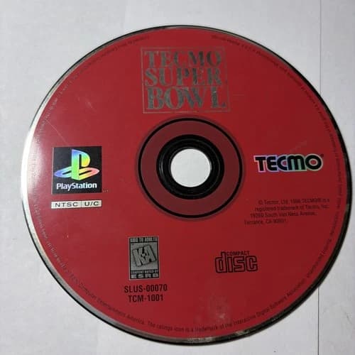 Tecmo Super Bowl Football (PlayStation 1 PS1) Disc Only Clean and Tested
