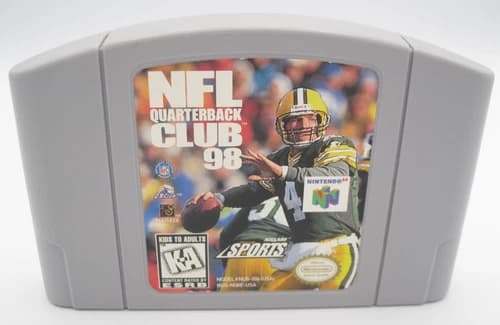 NFL Quarterback Club 98 (Nintendo 64, 1997) N64 Cart Only, Authentic, Tested