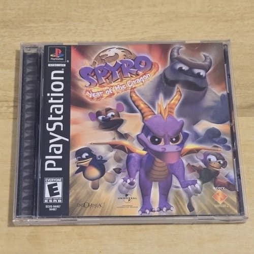 Spyro Year Of The Dragon PS1 PlayStation 1 Complete CIB - Tested Black Label
