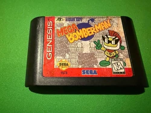 Mega Bomberman Sega Genesis Cartridge, Tested, Authentic!