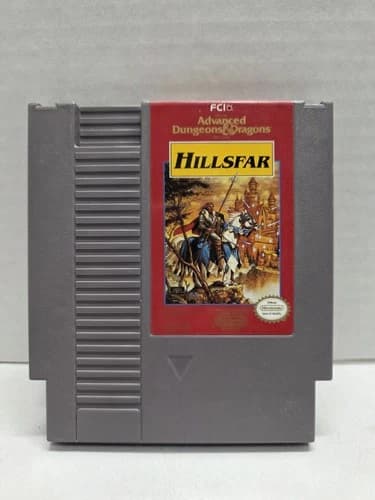 NES Hillsfar Advanced Dungeons & Dragons Video Game 1985 Nintendo - CLEAN CART