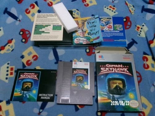 #992 CAPTAIN SKYHAWK Nintendo NES Game CIB Complete In Box Authentic!