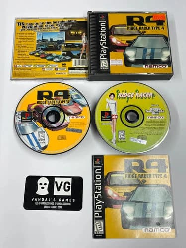 PS1 - Ridge Racer Type 4 Sony PlayStation 1 Complete #2943
