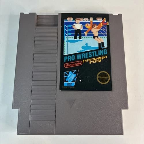 Pro Wrestling NES Nintendo Entertainment System Cartridge Authentic Tested Works