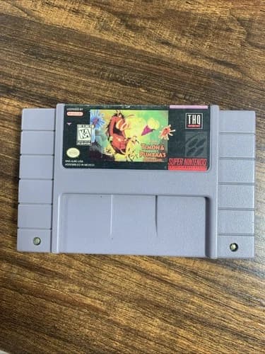 Timon and Pumbaa's Jungle Games Super Nintendo SNES Disney Game Cartridge