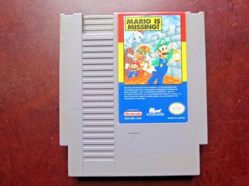 Mario is Missing (Nintendo Entertainment System, 1993) NES Game TESTED WORKS