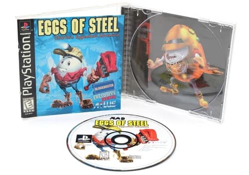 PS1 Eggs of Steel: Charlie's Eggcellent Adventure - 1998 Sony PlayStation 1