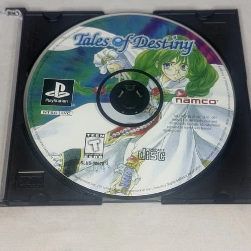 Tales of Destiny PS1 PlayStation 1 Black Label Disc Only Tested Works