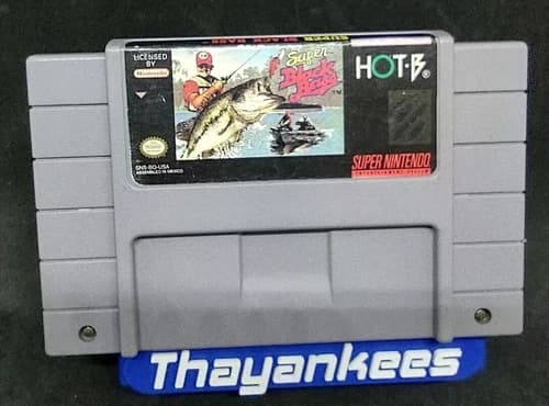 Super Black Bass (Super Nintendo Entertainment System SNES, 1992) Tested Working