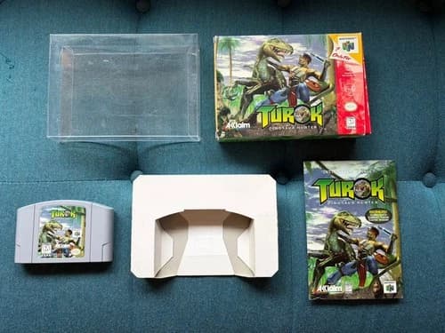 Turok Dinosaur Hunter Nintendo 64 N64 Complete In Box Authentic 1996