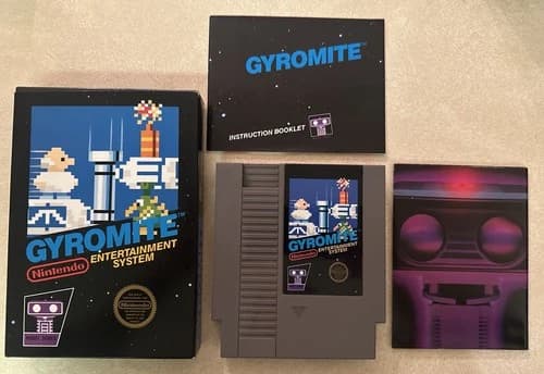 Gyromite Nintendo Entertainment System 1985 Complete VIdeo Game