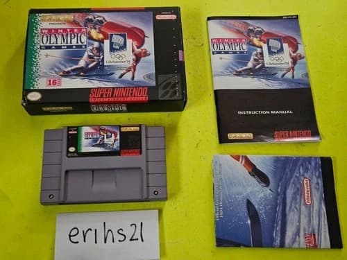 Winter Olympic Games: Lillehammer '94 Super Nintendo SNES game Complete w/ box