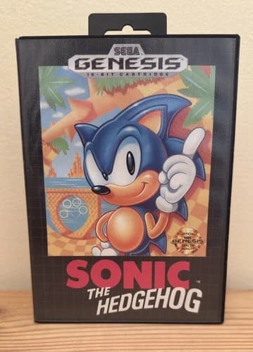 Sonic The Hedgehog Sega Genesis CIB Complete with Manual VG - Tested
