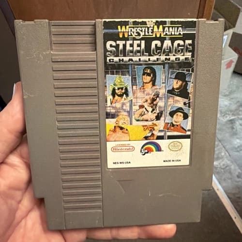 WWF WrestleMania: Steel Cage Challenge (Nintendo NES, 1992) Cartridge Only