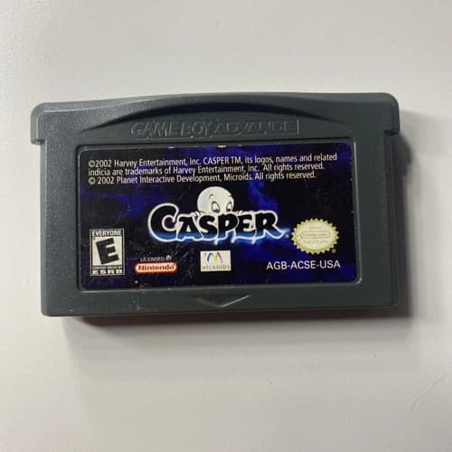 Casper (Nintendo Game Boy Advance, 2002) Authentic GBA Game Cartridge TESTED