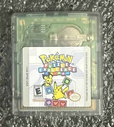 Pokemon Puzzle Challenge Game Boy Color 2000 Authentic Tested & Working