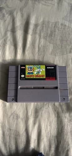 Konami Tiny Toon Adventures Buster Busts Loose Super Nintendo SNES Game NTSC-U/C