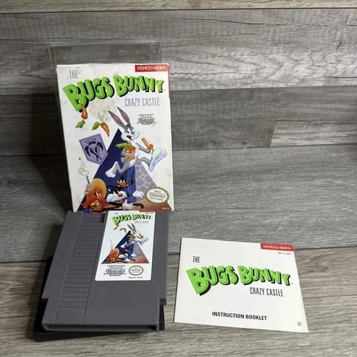 The Bugs Bunny Crazy Castle (NES, 1989) CIB Manual box Protector
