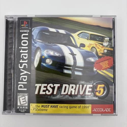 Test Drive 5 - Sony Playstation 1 PS1 PSX - CIB Complete Black Label