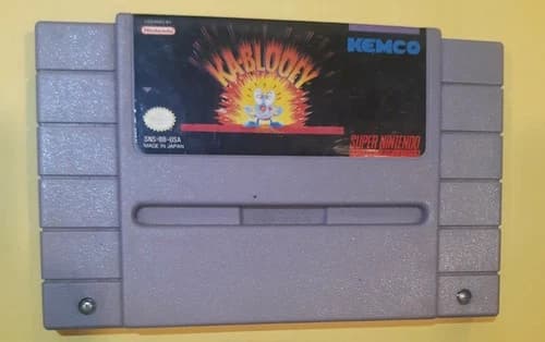 KA-Blooey Kablooey Super Nintendo SNES Cartridge Only Tested Works