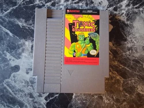 Toxic Crusaders Nintendo NES Authentic Tested Contacts Cleaned